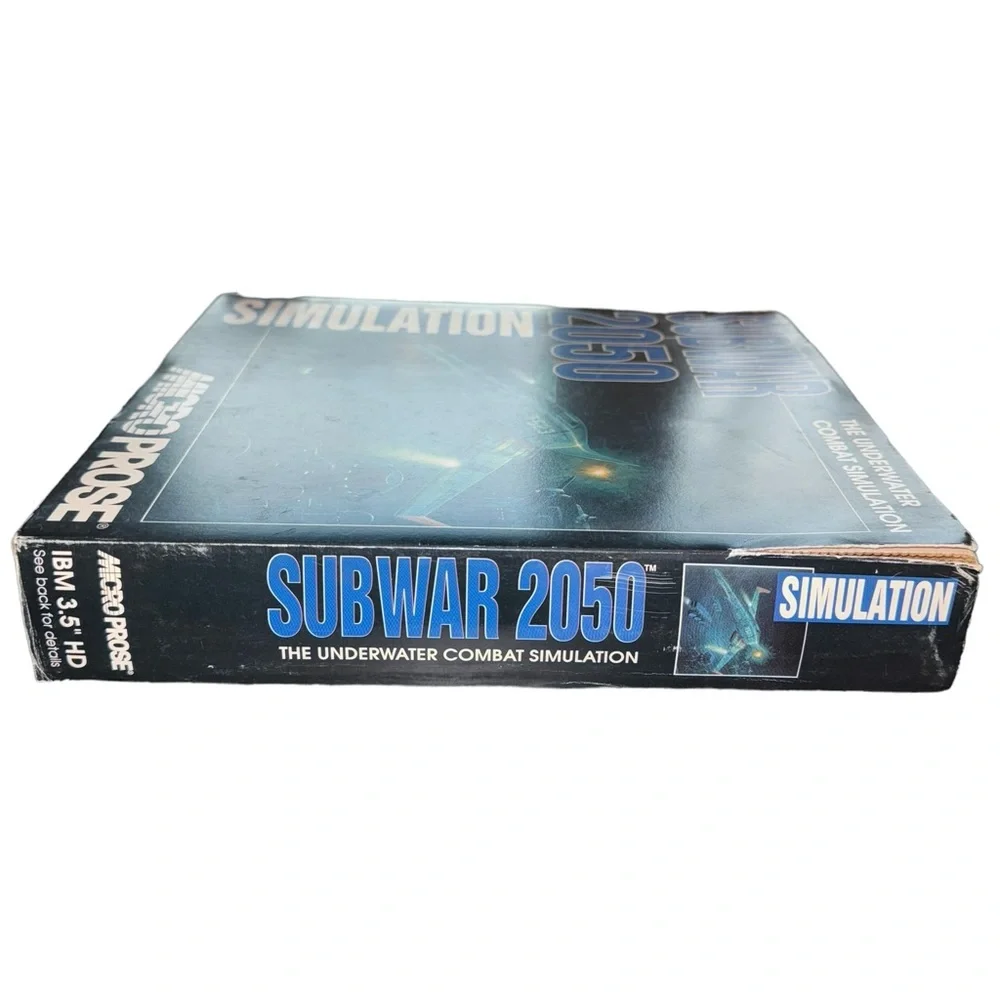 Subwar 2050 Simulation (PC, 1993) Underwater Combat Simulation Vintage